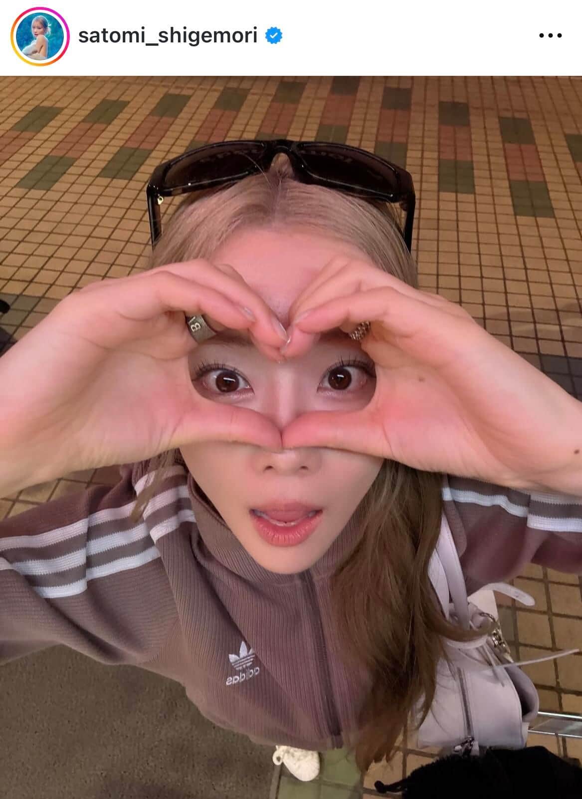 重盛さと美さんのインスタグラム（＠satomi_shigemori）より
