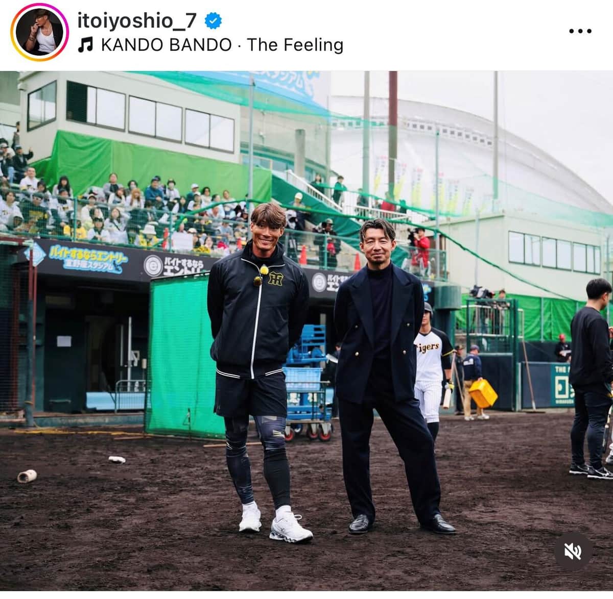 鳥谷氏との2ショット（糸井氏のインスタグラムより）