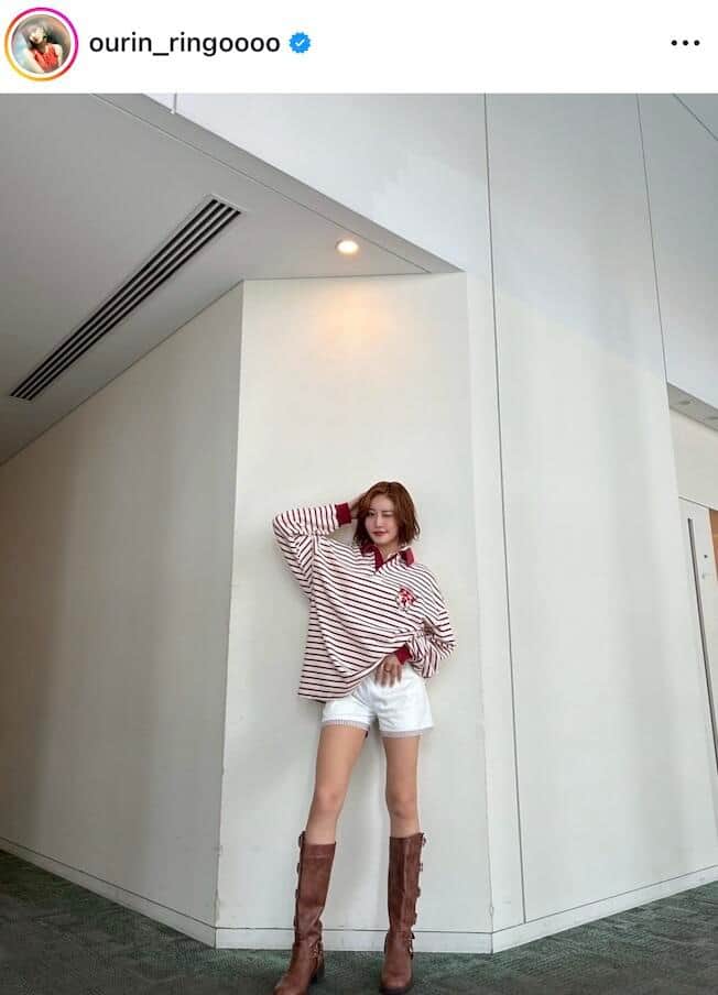 王林さんのインスタグラム（＠ourin_ringoooo）より
