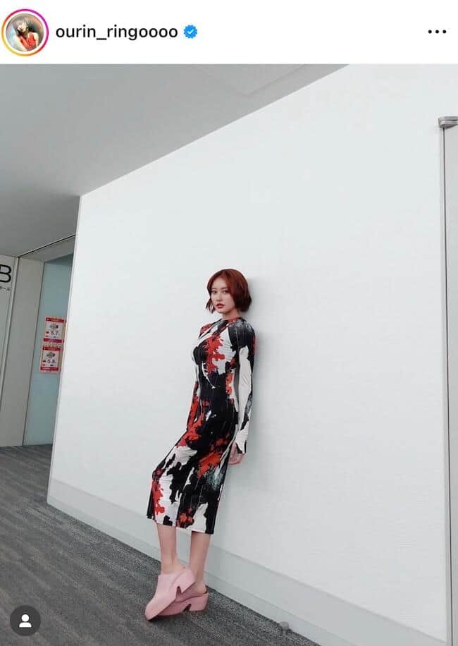 王林さんのインスタグラム（＠ourin_ringoooo）より
