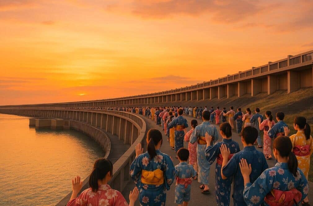 盆踊りのイメージ図。写真は大阪府・大阪市万博推進局機運醸成部のXから