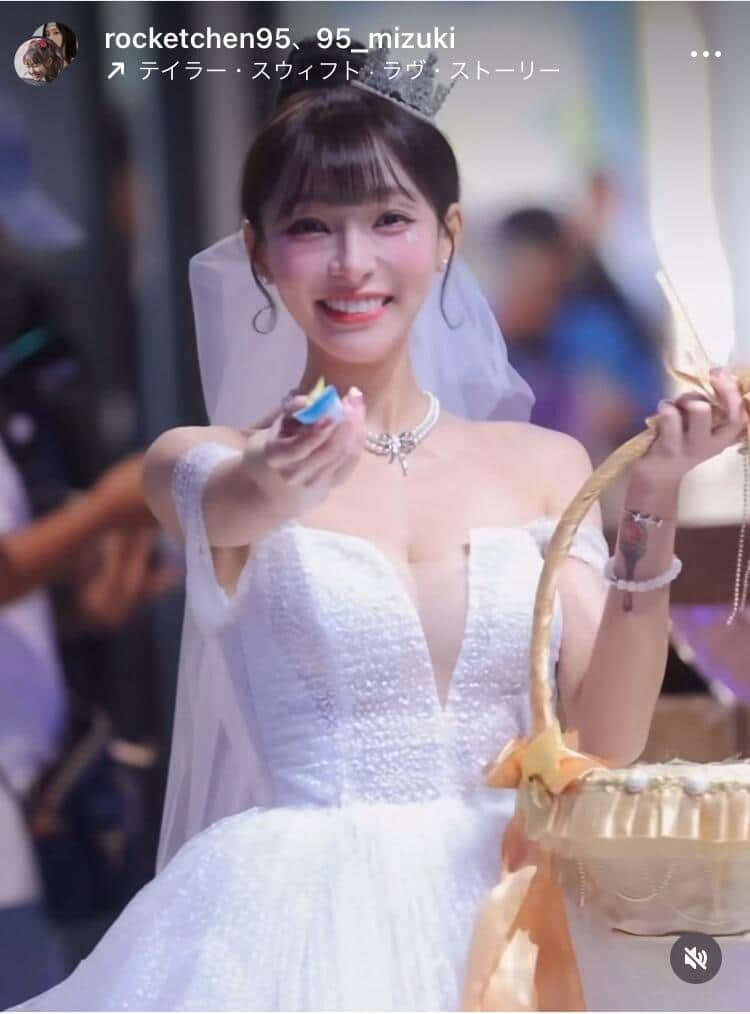 リン・シャンさんのインスタグラム（＠95_mizuki）より