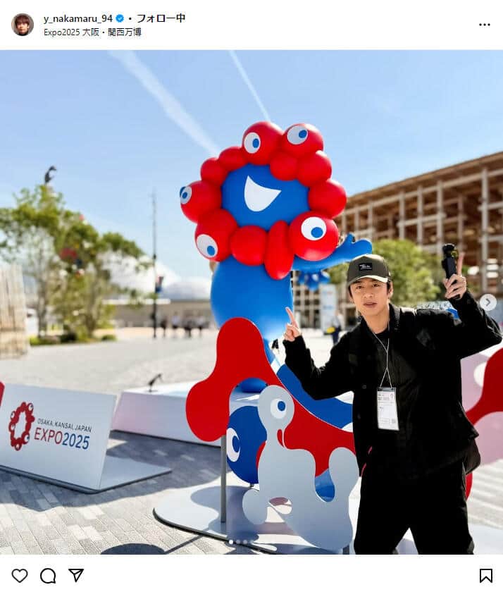 中丸雄一さんのインスタグラム（＠y_nakamaru_94）より