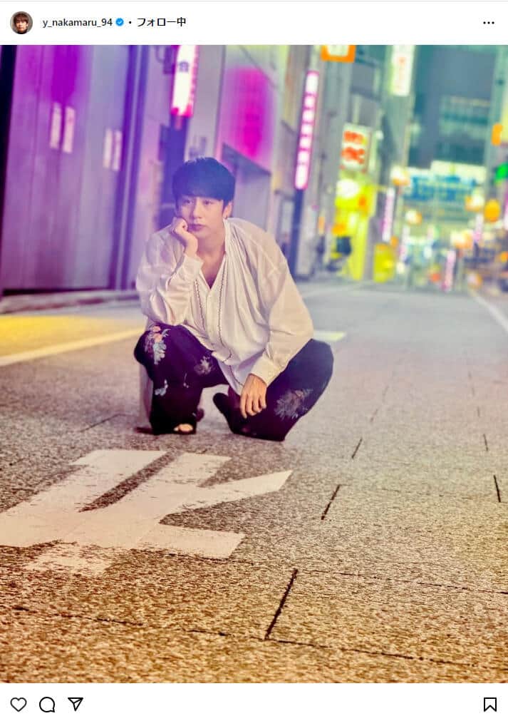 中丸雄一さんのインスタグラム（＠y_nakamaru_94）より