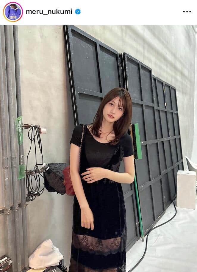 生見愛瑠さんのインスタグラム（＠meru_nukumi）より