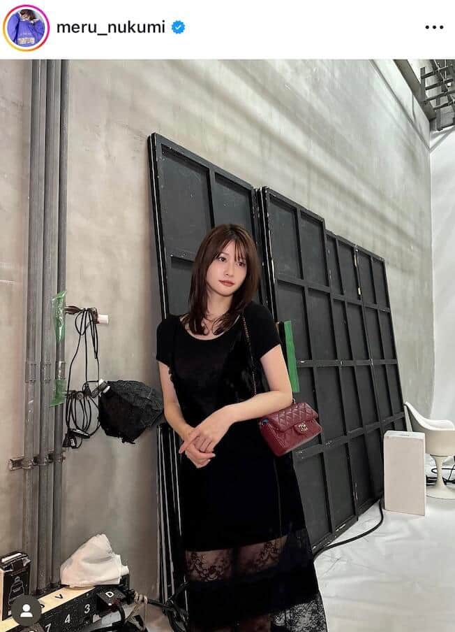 生見愛瑠さんのインスタグラム（＠meru_nukumi）より