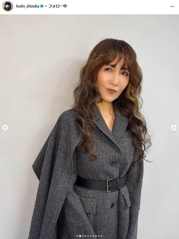 工藤静香さんのインスタグラム（＠kudo_shizuka）より