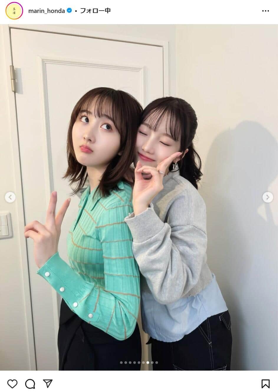 本田真凜さんのインスタグラムより（marin_honda）