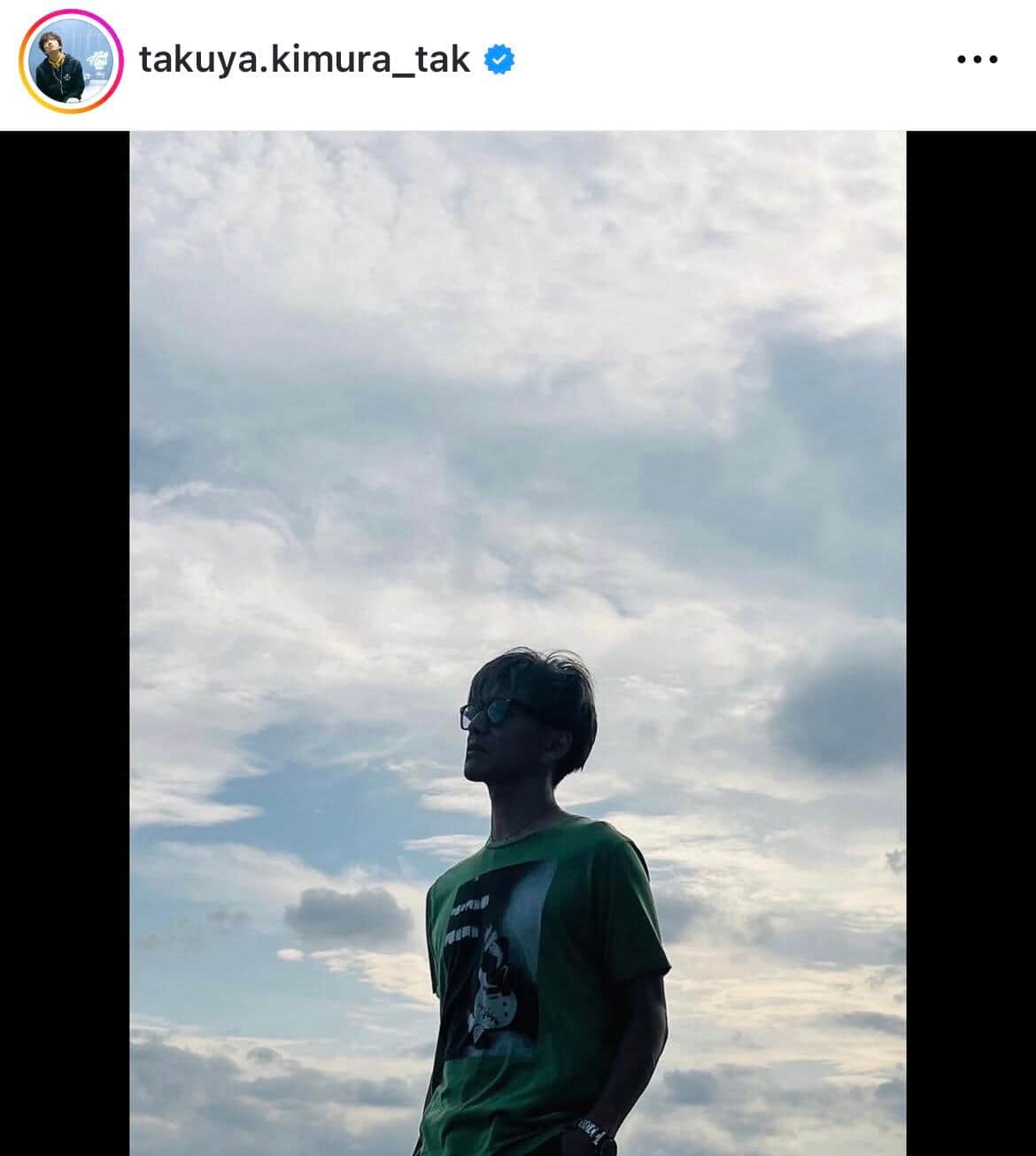 木村拓哉さんのインスタグラム（＠takuya.kimura_tak）より