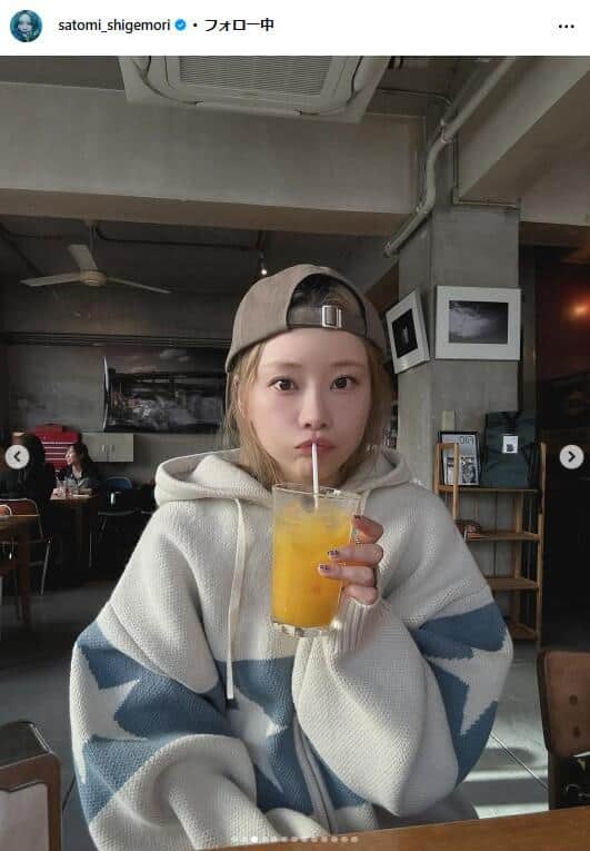 重盛さと美さんのインスタグラム（＠satomi_shigemori）より