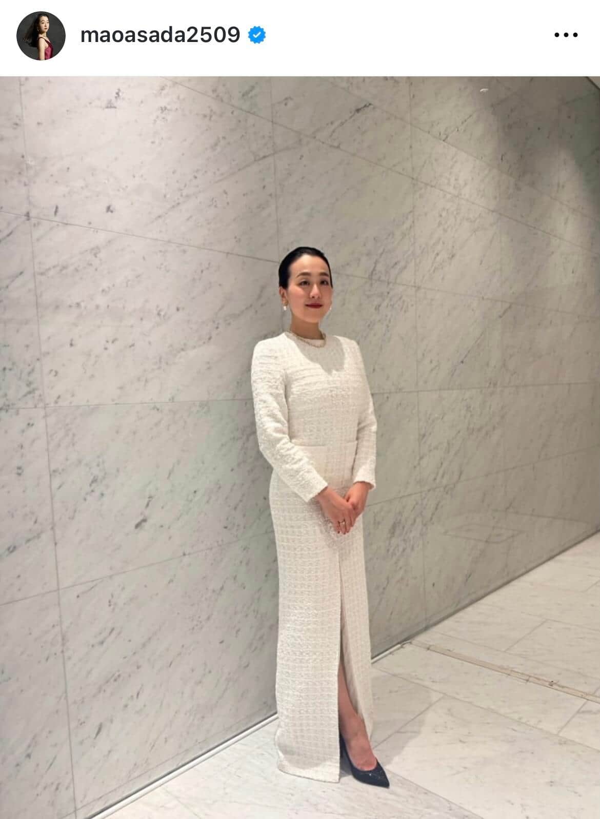 浅田真央さんのインスタグラム（＠maoasada2509）より