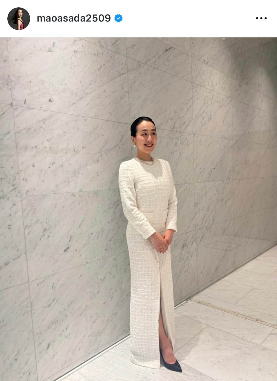 浅田真央さんのインスタグラム（＠maoasada2509）より