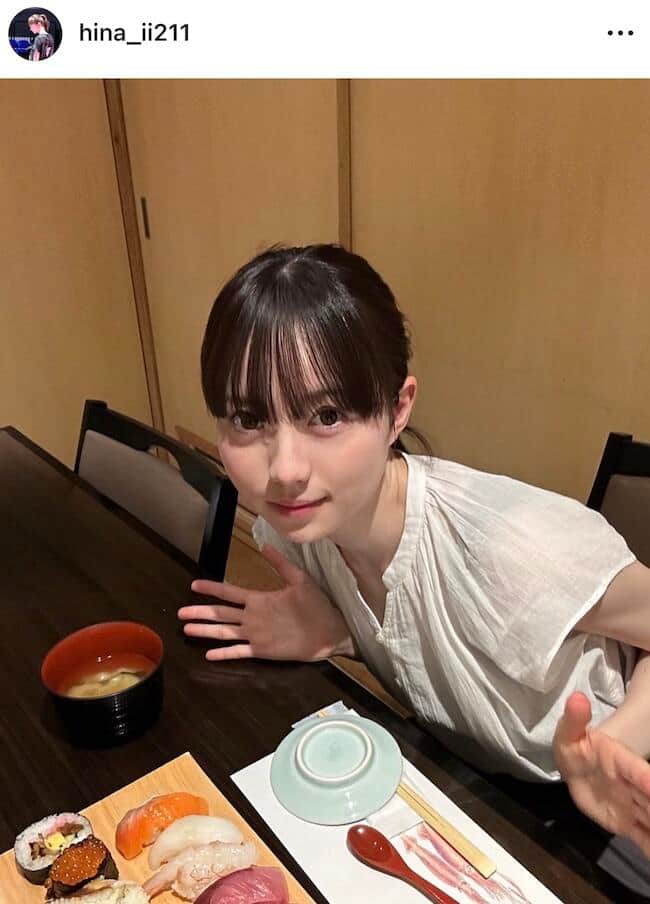 菊池日菜さんのインスタグラム（＠hina_ii211）より