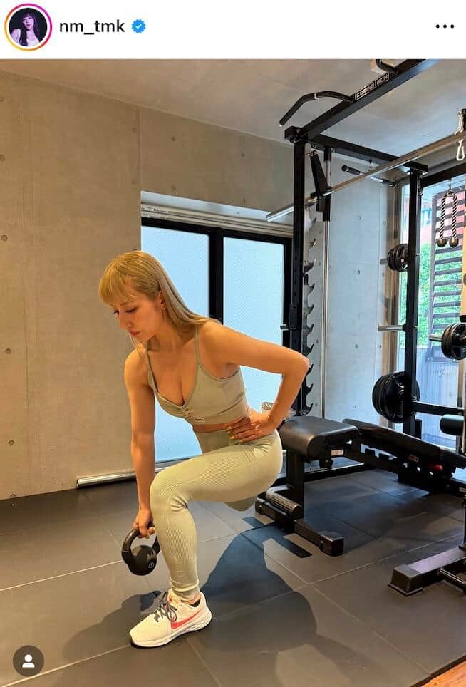 玉置成実さんのインスタグラム（＠nm_tmk）より