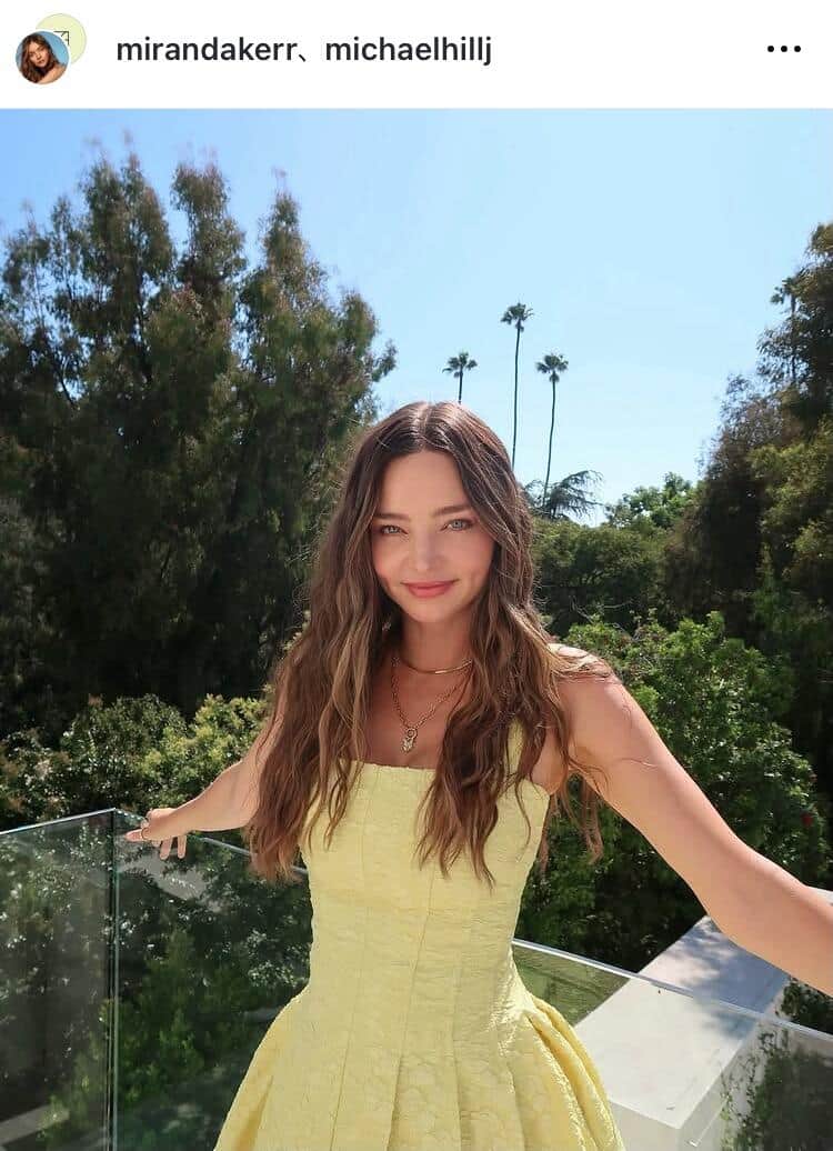 ミランダ・カーさんのインスタグラム（＠mirandakerr）より