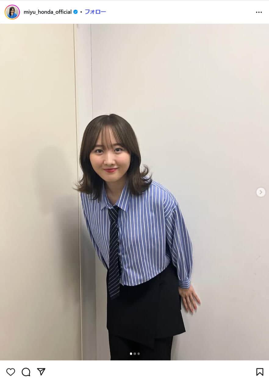 本田望結さんのインスタグラム（＠miyu_honda_official）より