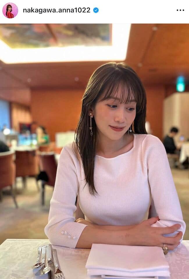 中川安奈さんのインスタグラム（＠nakagawa.anna1022）より