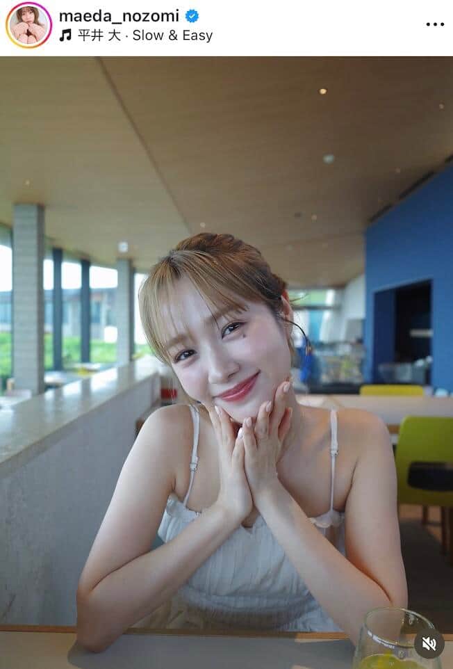 前田希美さんのインスタグラム（＠maeda_nozomi）より