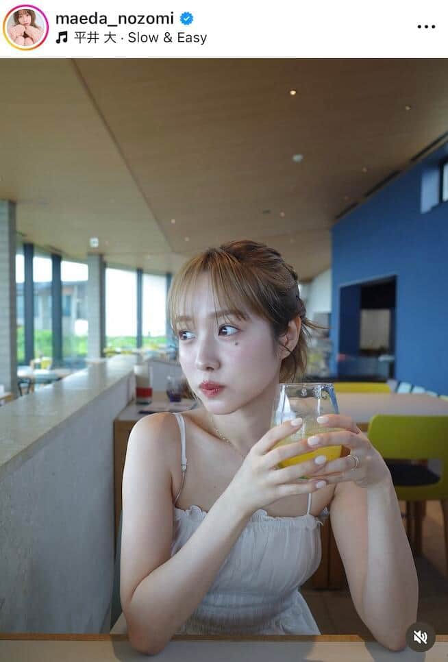 前田希美さんのインスタグラム（＠maeda_nozomi）より