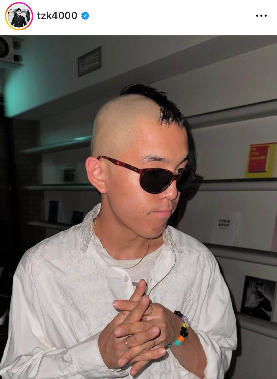 都築拓紀さんのインスタグラム（＠tzk4000）より