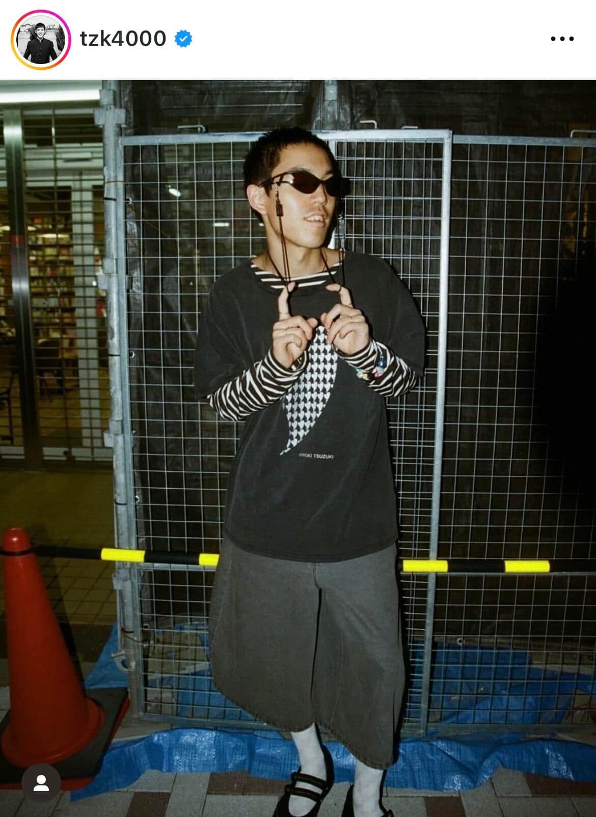 都築拓紀さんのインスタグラム（＠tzk4000）より