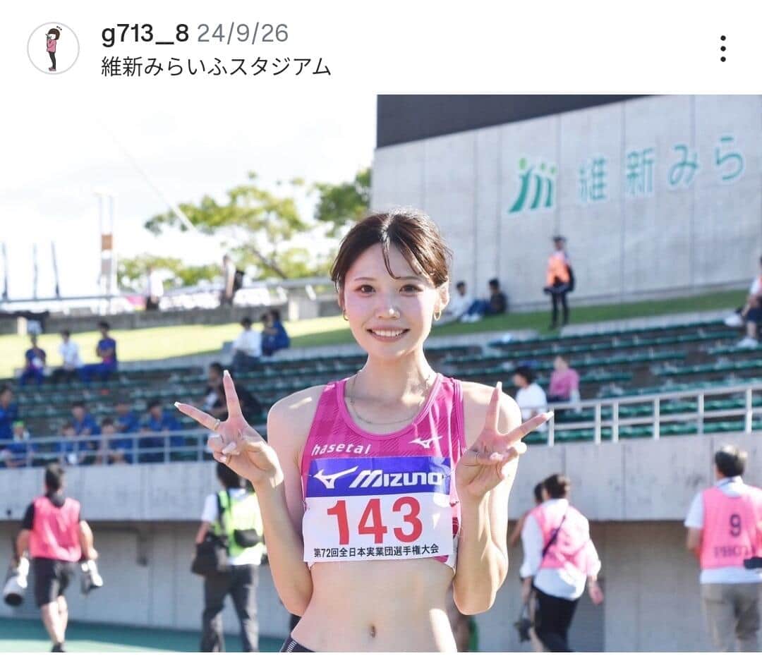 中島ひとみ選手のインスタグラム（＠g713__8）より