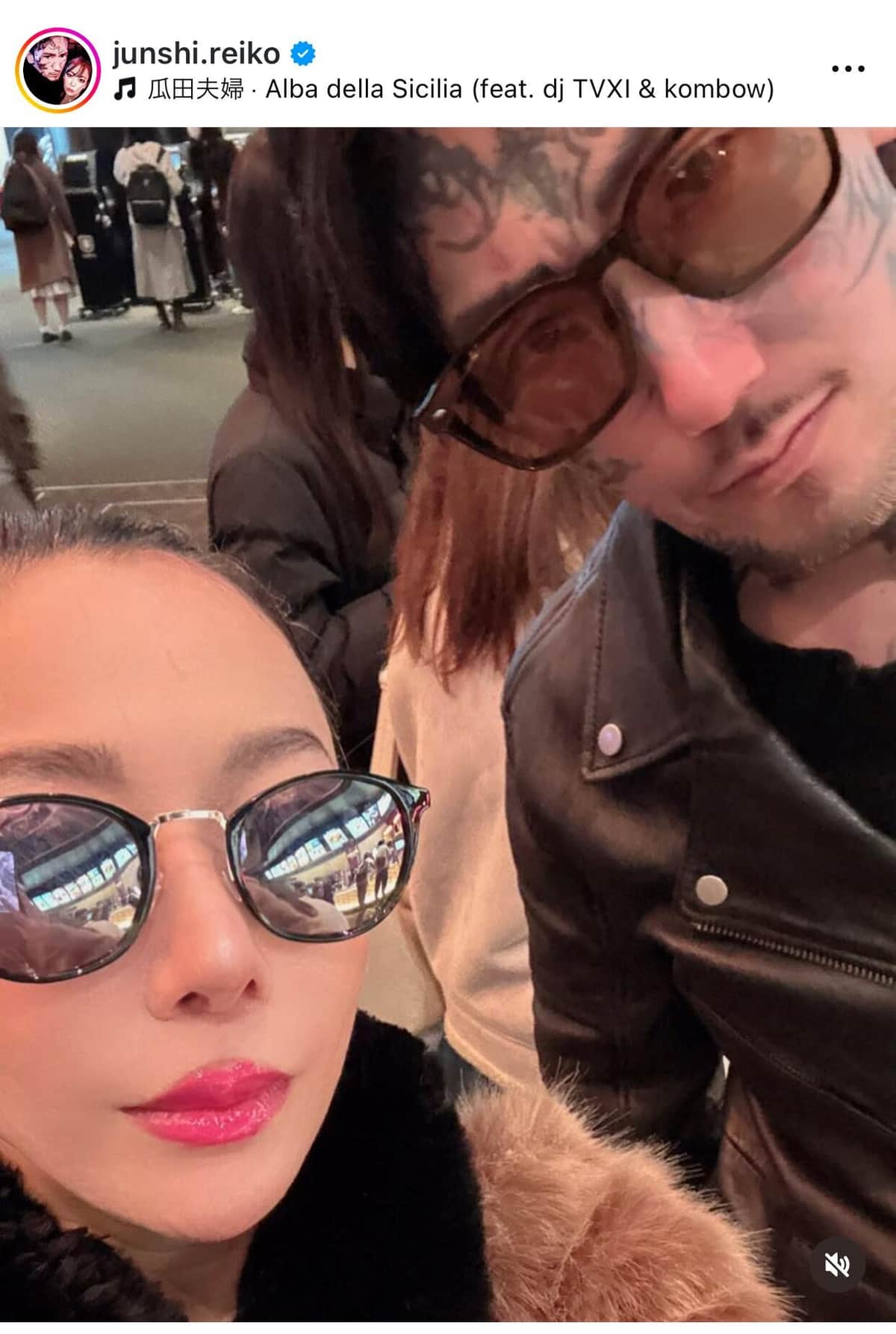 瓜田夫妻（瓜田のインスタグラムより）