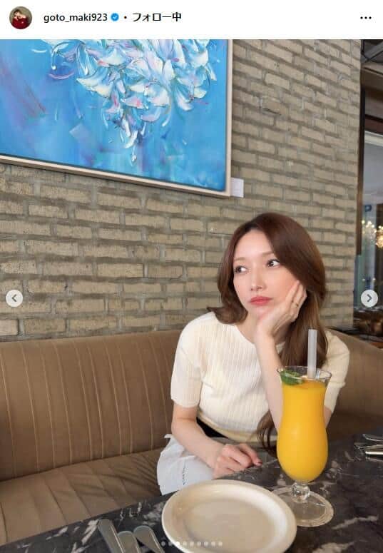後藤真希さんのインスタグラム（＠goto_maki923）より