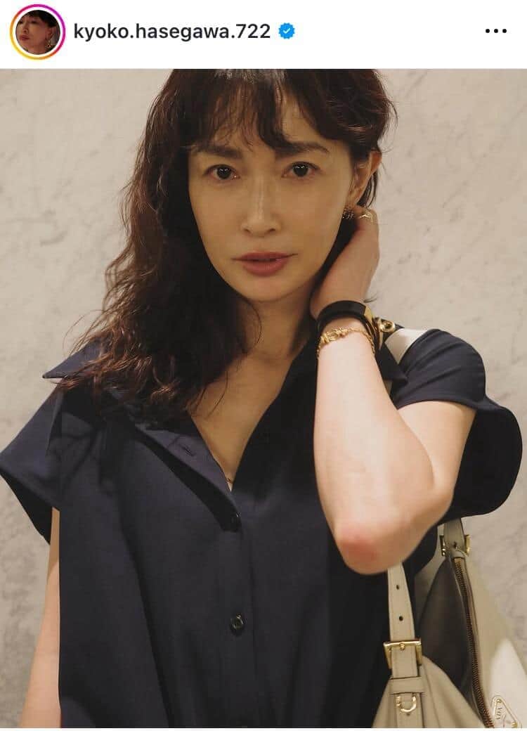 長谷川京子46歳、美脚が際立つショーパン姿にファン悶絶　「すごい可愛い」「いつも絶えない美しさ」