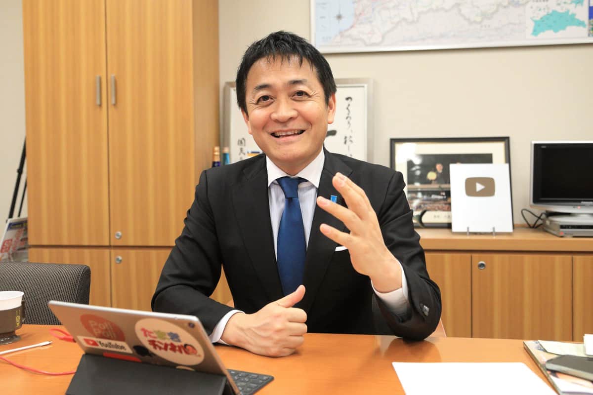 J-CASTニュースの取材に応じる国民民主党の玉木雄一郎代表（2024年12月撮影）。候補者擁立のあり方が問われている