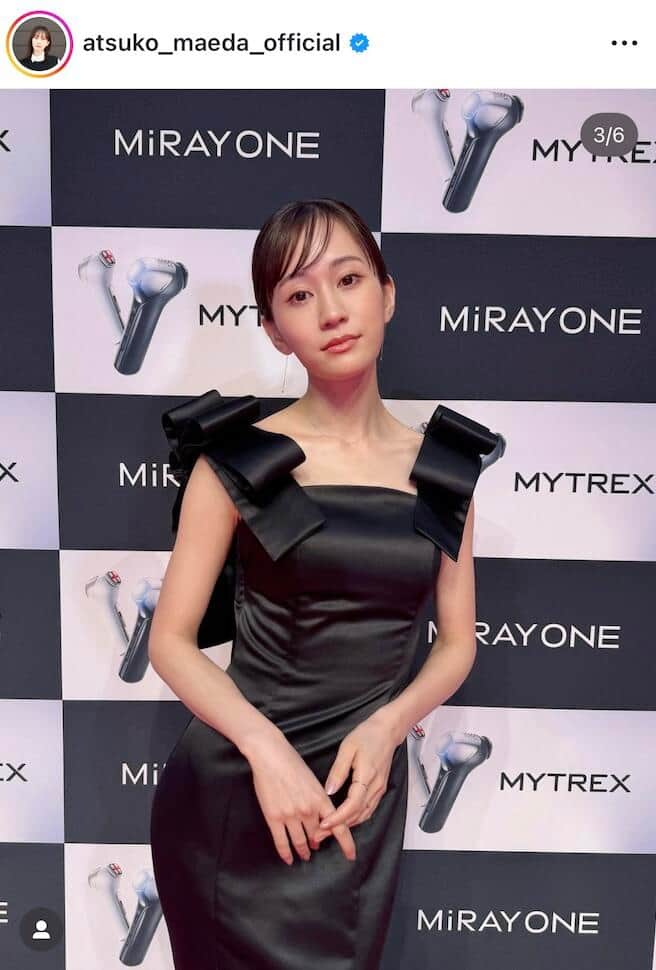 前田敦子さんのインスタグラム（＠atsuko_maeda_official）より