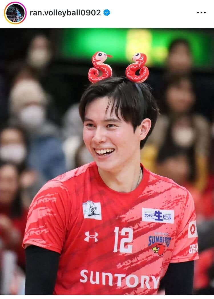 髙橋藍選手のインスタグラム（＠ran.volleyball0902）より