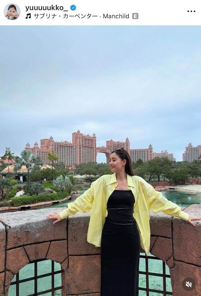 新木優子さんのインスタグラム（＠yuuuuukko_）より