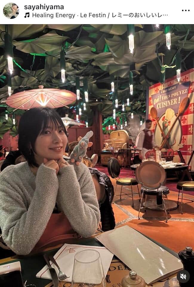 檜山沙耶さんのインスタグラム（＠sayahiyama）より