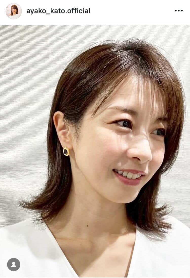 加藤綾子さんのインスタグラム（＠ayako_kato.official）より