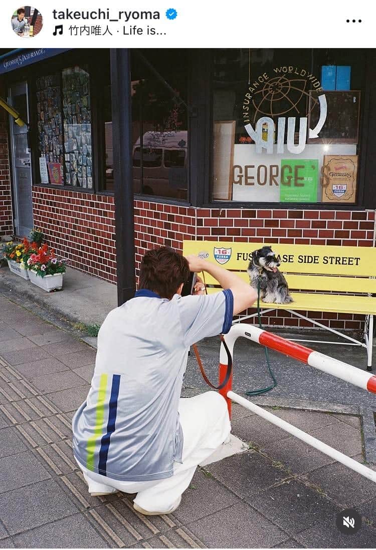 竹内涼真さんのインスタグラム（＠takeuchi_ryoma）より