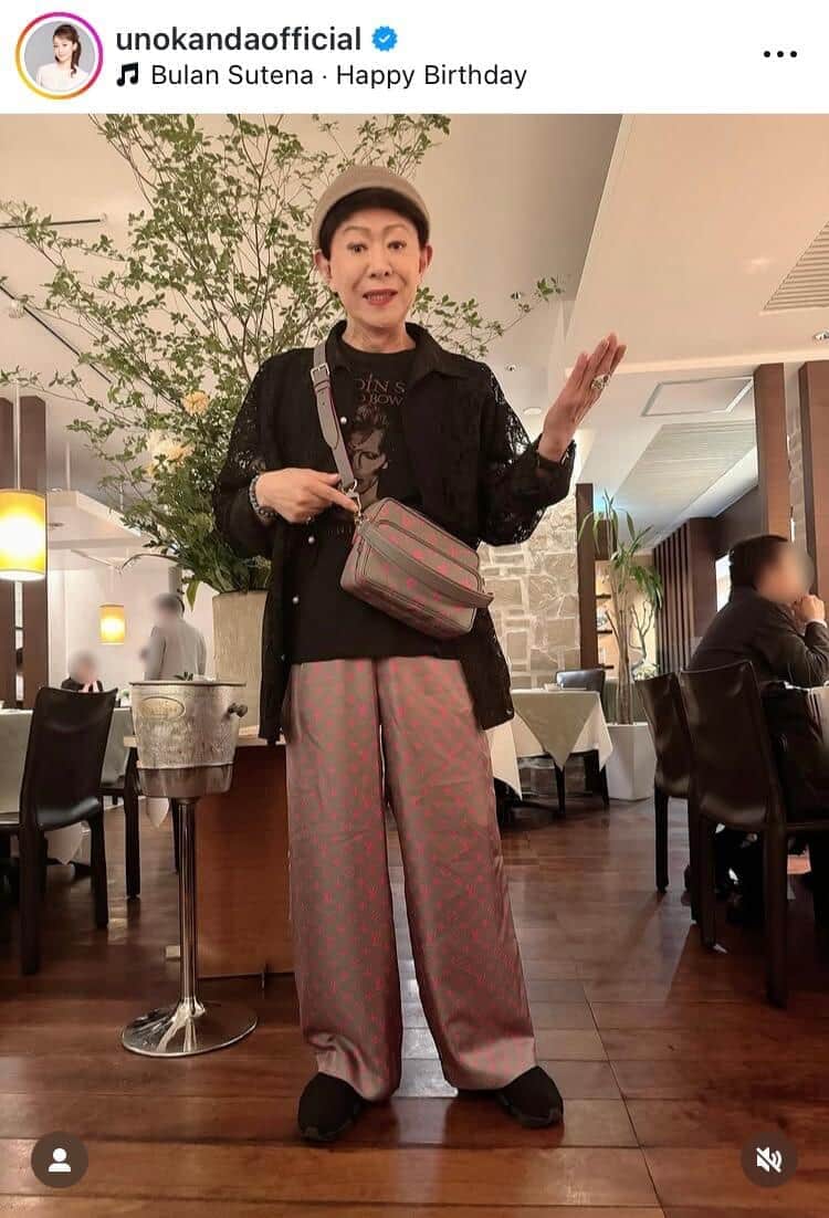 神田うのさんのインスタグラム（＠unokandaofficial）より