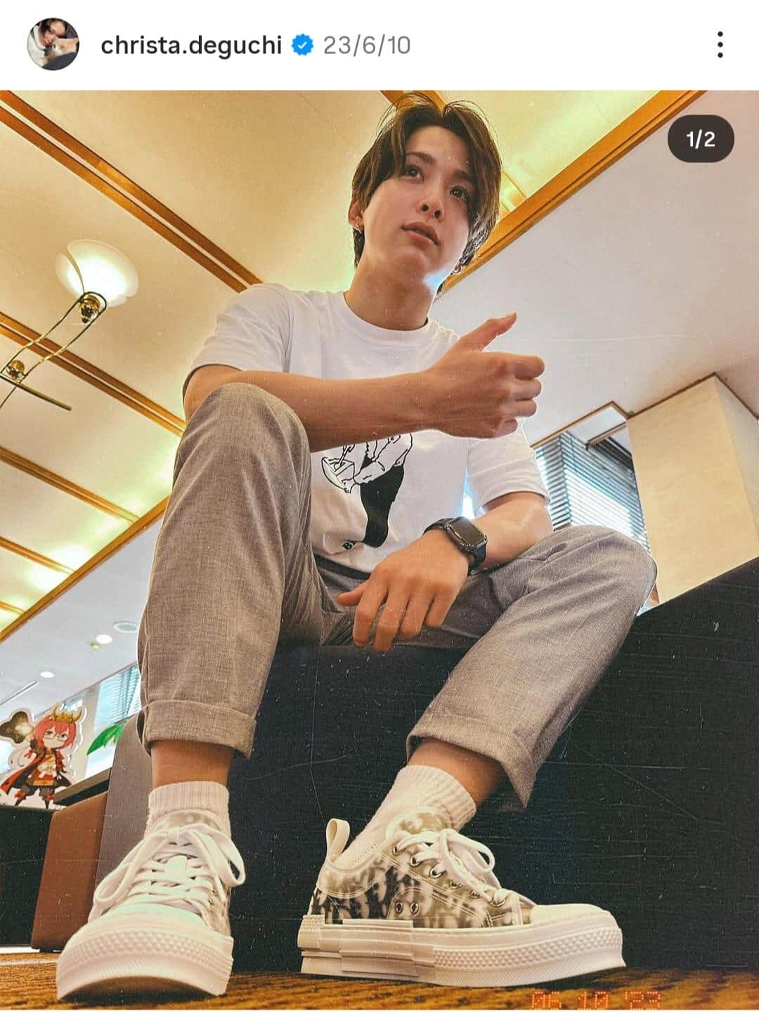 出口クリスタ選手のインスタグラム（＠christa.deguchi）より