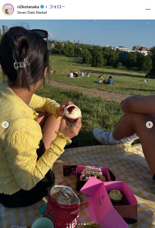 田中律子さんのインスタグラム（＠ri2kotanaka）より
