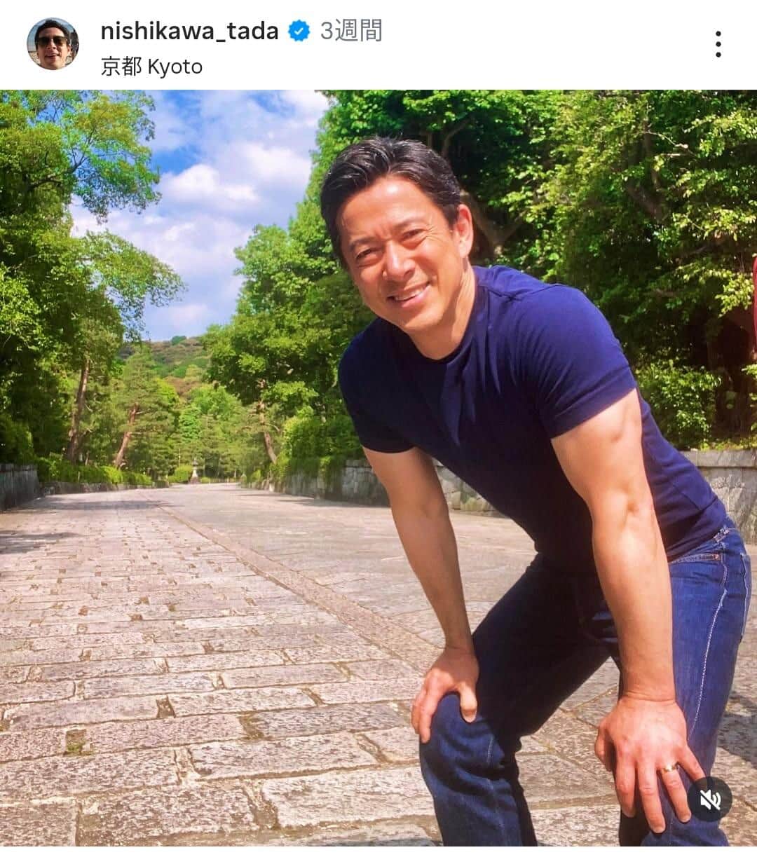 西川忠志さんのインスタグラム（＠nishikawa_tada）より
