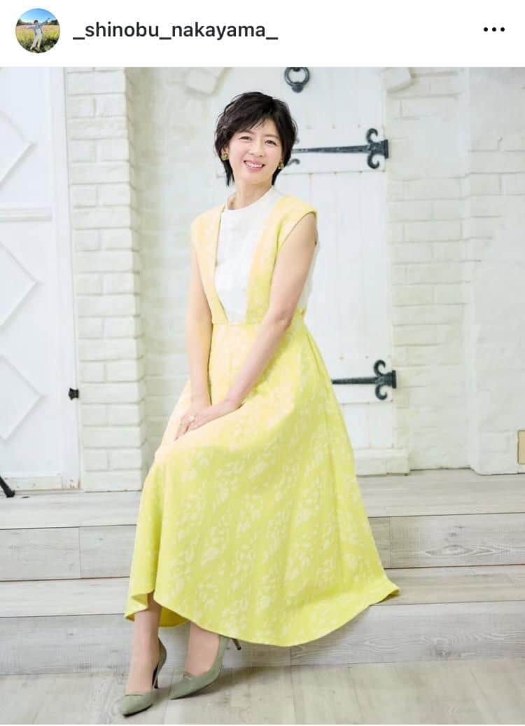 中山忍さんのインスタグラム（＠_shinobu_nakayama_）より