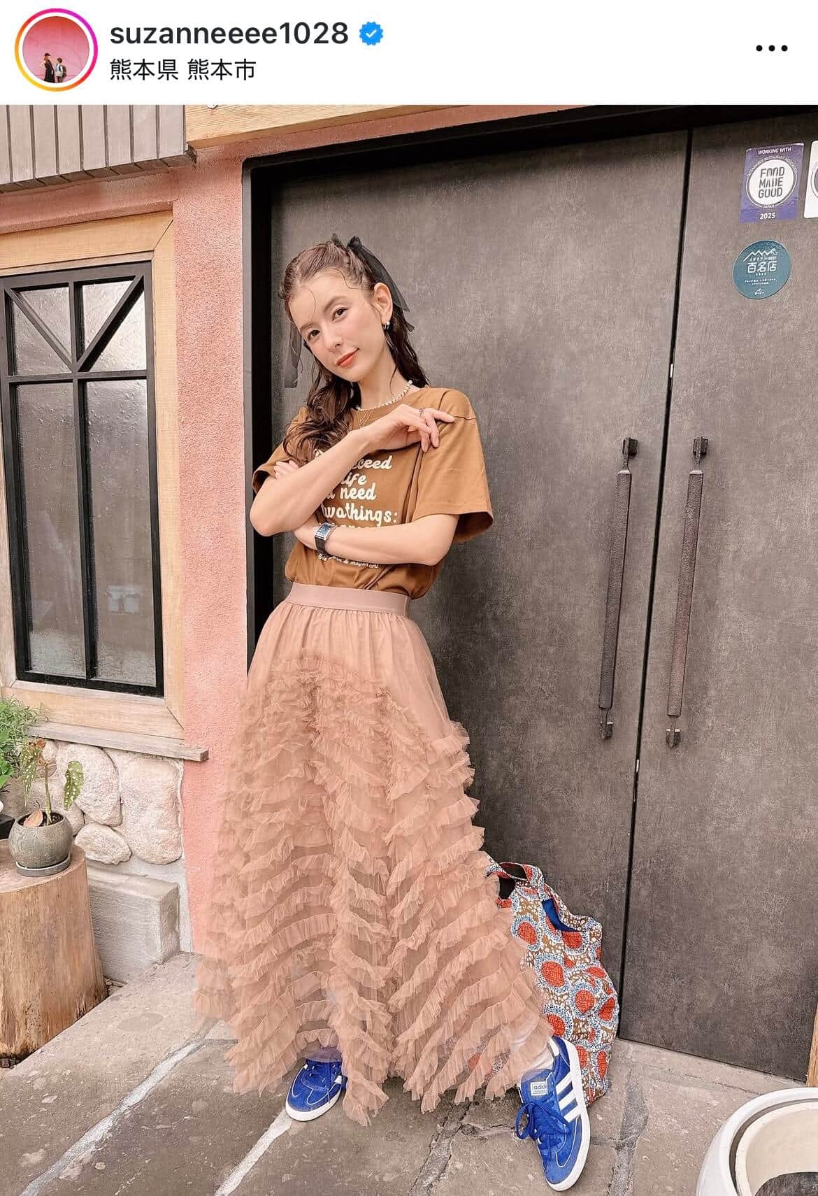 スザンヌさんのインスタグラム（＠suzanneeee1028）より