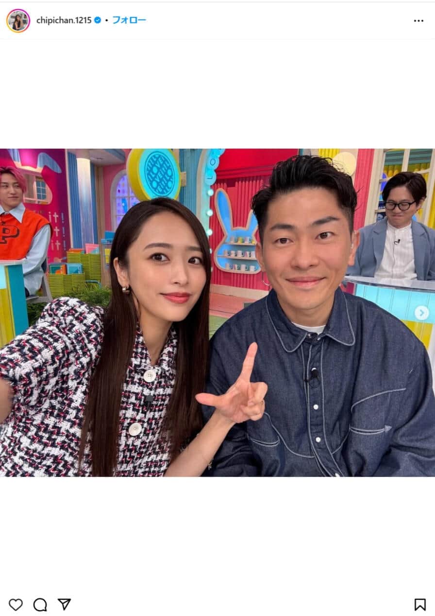 近藤千尋さんのインスタグラム（＠chipichan.1215）より