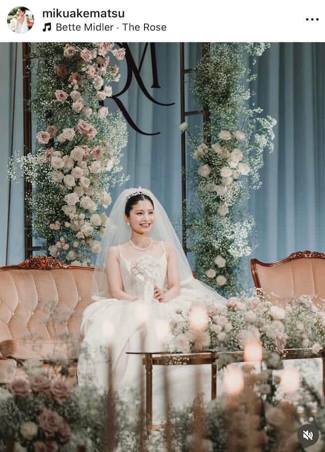 明松美玖さんのインスタグラム（＠mikuakematsu）より