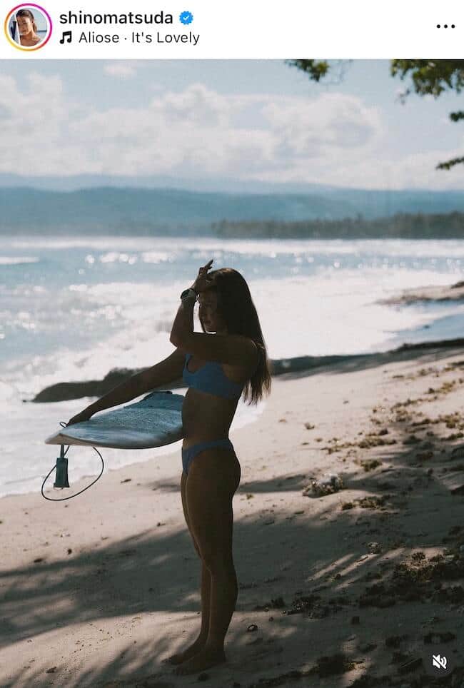 松田詩野選手のインスタグラム（＠shinomatsuda）より