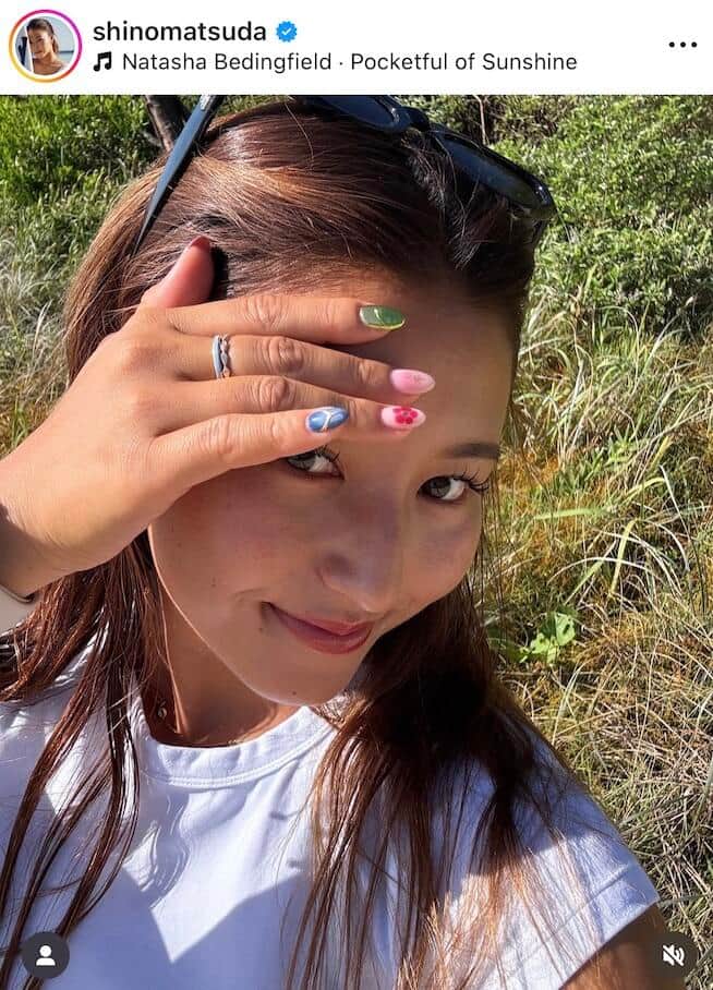 松田詩野選手のインスタグラム（＠shinomatsuda）より