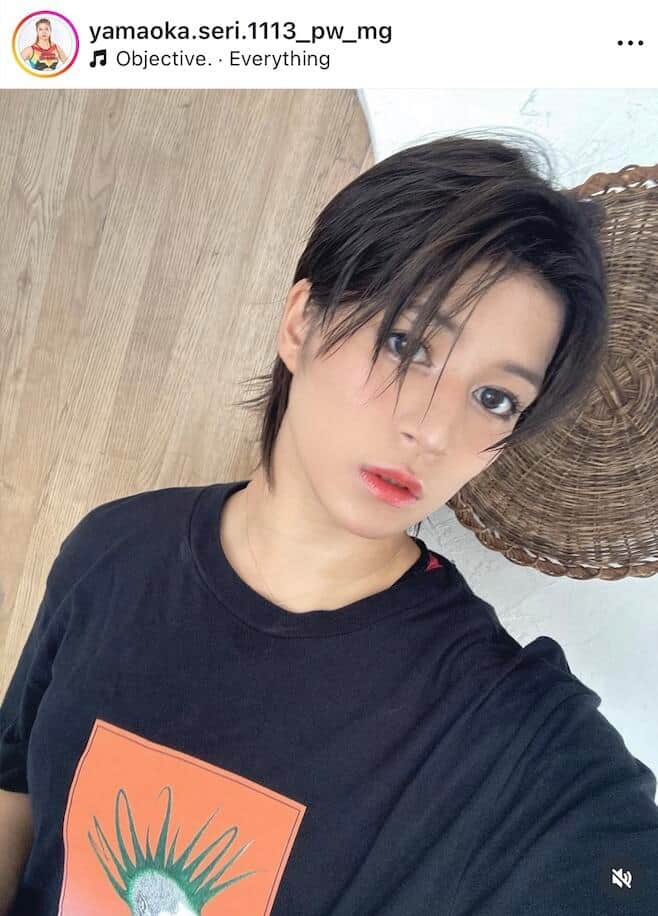山岡聖怜さんのインスタグラム（＠yamaoka.seri.1113_pw_mg）より
