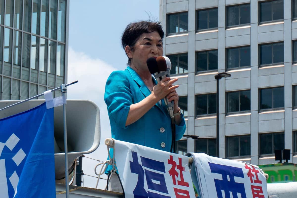 福島瑞穂党首（2025年7月3日撮影）