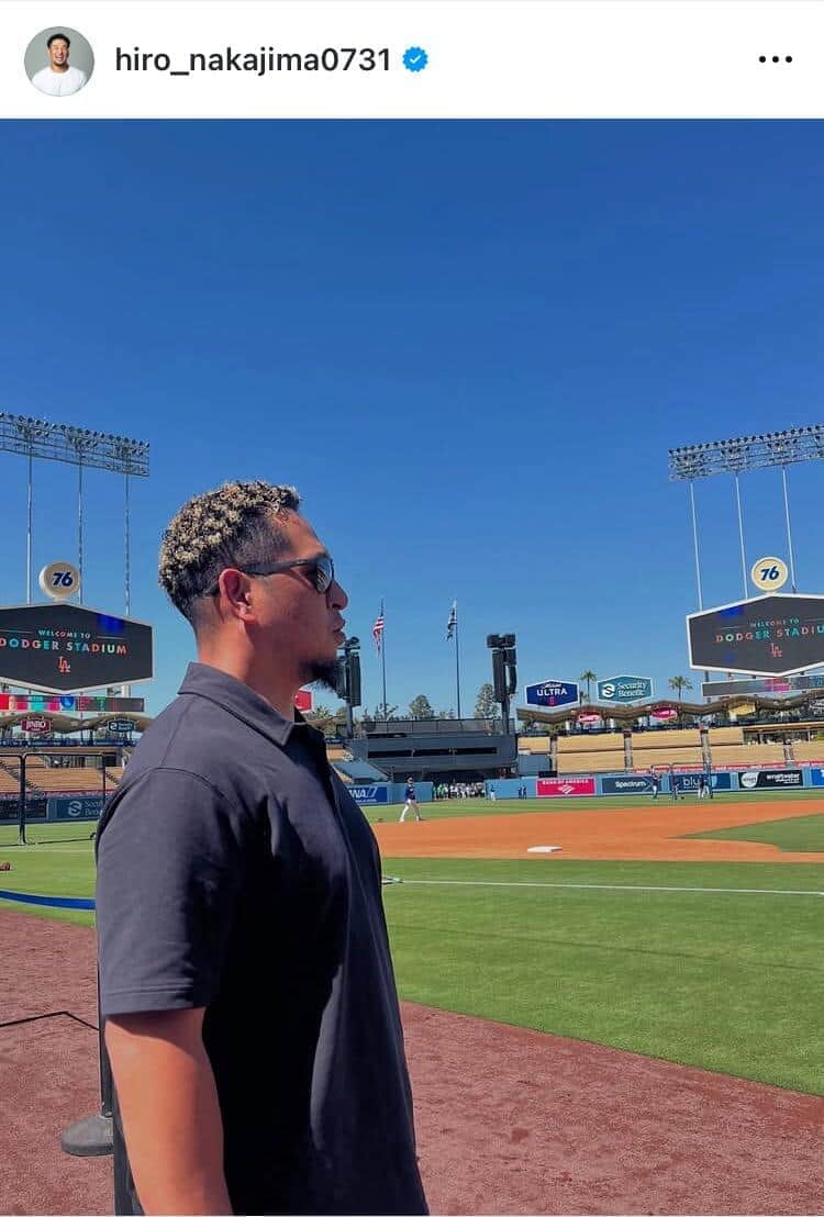 中島裕之さんのインスタグラム（＠hiro_nakajima0731）より