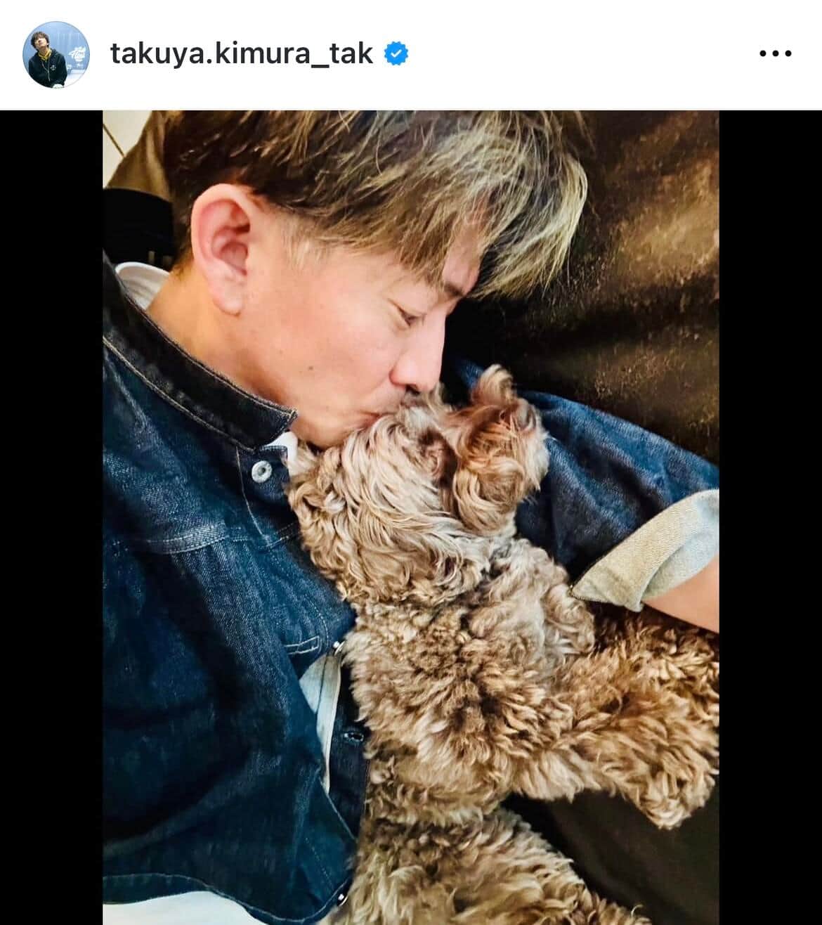 木村拓哉さんのインスタグラム（＠takuya.kimura_tak）より